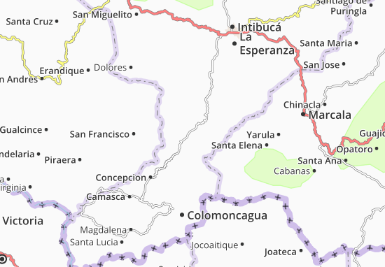 Karte Stadtplan San Marcos de Sierra
