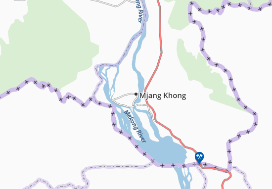 Karte Stadtplan Mjang Khong