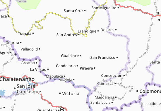 Gualcince Map