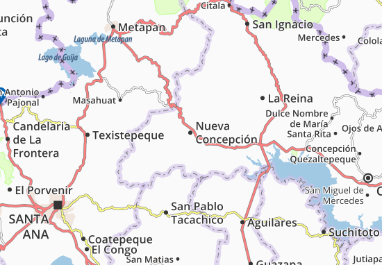 Kaart Plattegrond Nueva Concepción