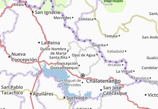 Karte Stadtplan Comalapa