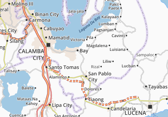 Karte Stadtplan Calauan