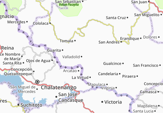 Kaart Plattegrond Valladolid
