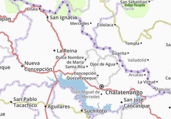 Karte Stadtplan Dulce Nombre de María