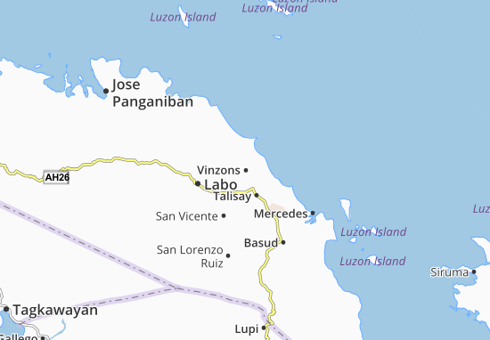 Vinzons Map