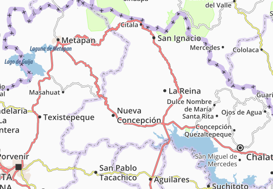 Kaart Plattegrond Agua Caliente