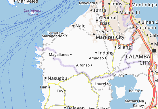 Karte Stadtplan General Emilio Aguinaldo