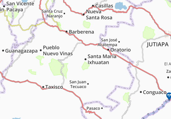 Karte Stadtplan Santa Maria Ixhuatan