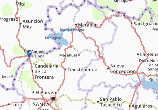 Karte Stadtplan Masahuat