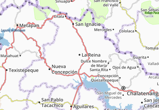 Kaart Plattegrond La Reina
