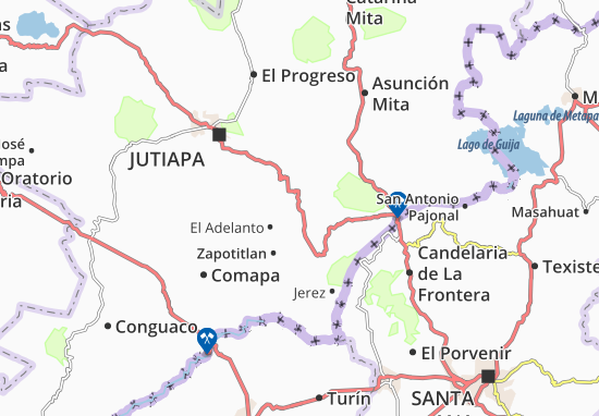 Karte Stadtplan Yupiltepeque