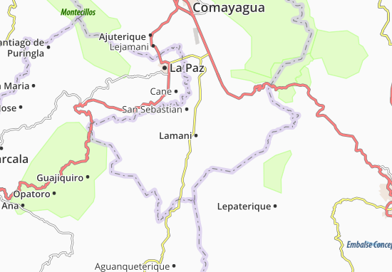 Karte Stadtplan Lamani