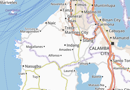 Karte Stadtplan Indang