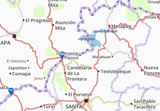 San Antonio Pajonal Map