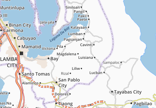 Karte Stadtplan Magdalena