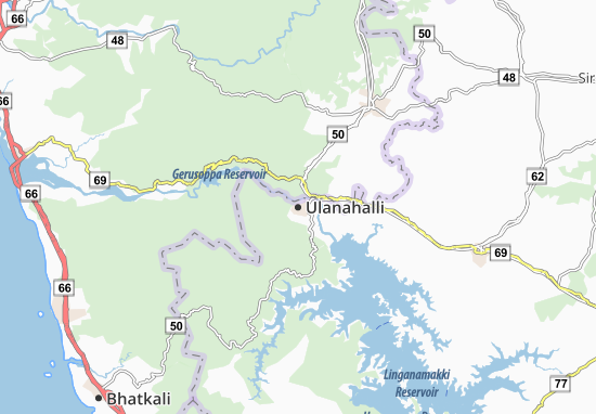 Mapa Ulanahalli