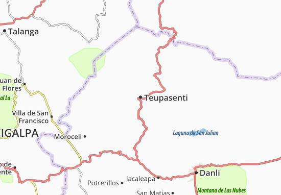 Teupasenti Map
