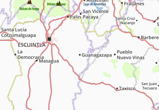 Kaart Plattegrond Guanagazapa
