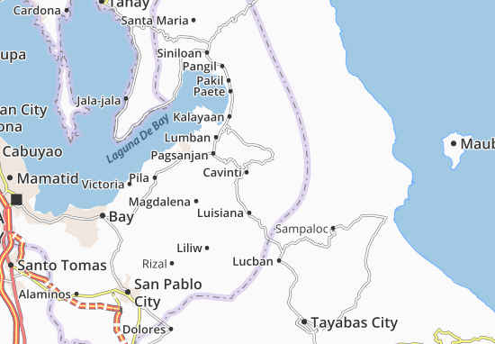 Karte Stadtplan Cavinti