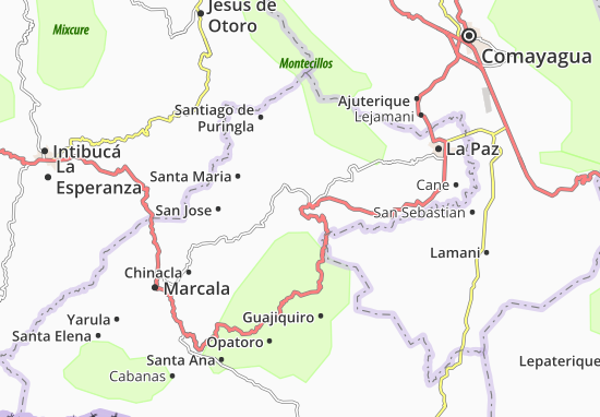 Kaart Plattegrond San Pedro de Tutule