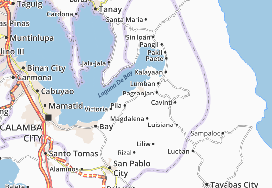 Kaart Plattegrond Santa Cruz