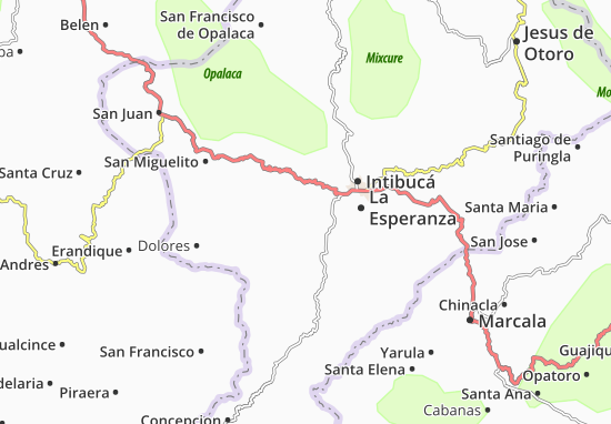 Karte Stadtplan Yamaranguila