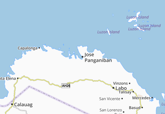 Kaart Plattegrond Jose Panganiban