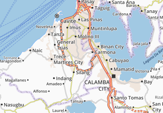 Karte Stadtplan General Mariano Alvarez
