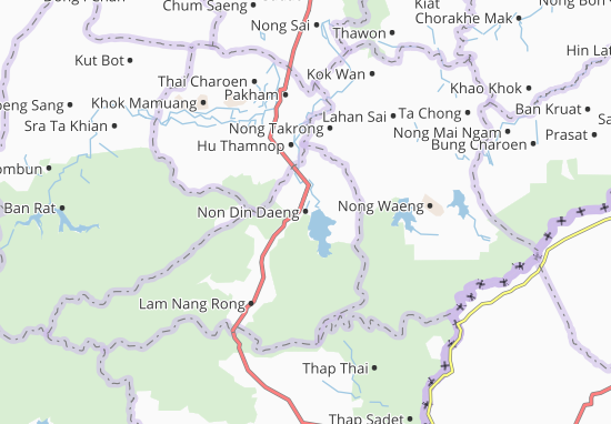 Non Din Daeng Map