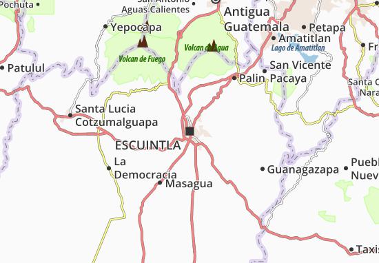 Karte Stadtplan Escuintla