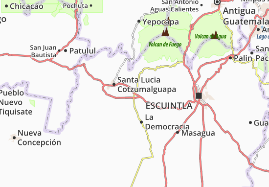 Kaart Plattegrond Siquinala