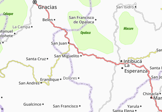 Kaart Plattegrond San Miguelito