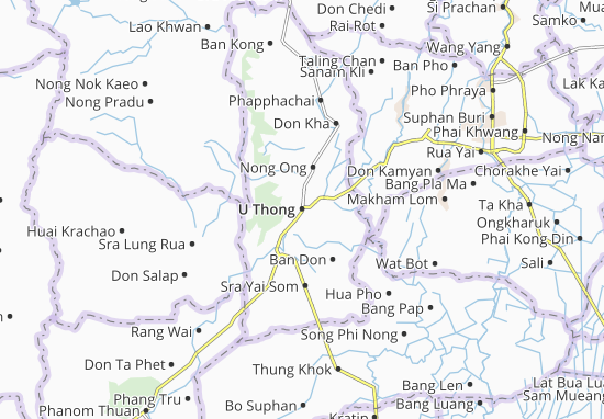 Kaart Plattegrond U Thong