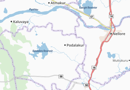 Podalakur Map