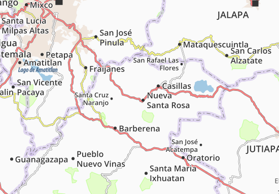 Kaart Plattegrond Santa Rosa de Lima