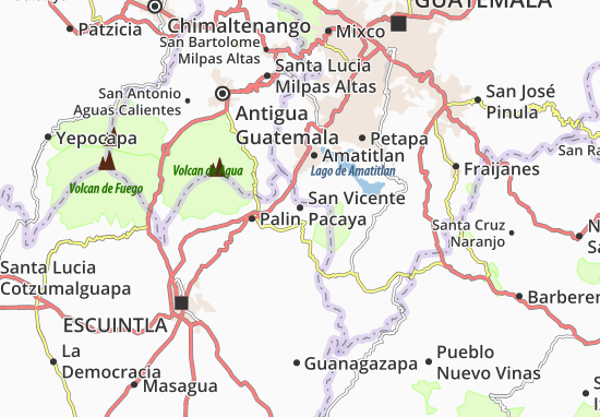 San Vicente Pacaya Map