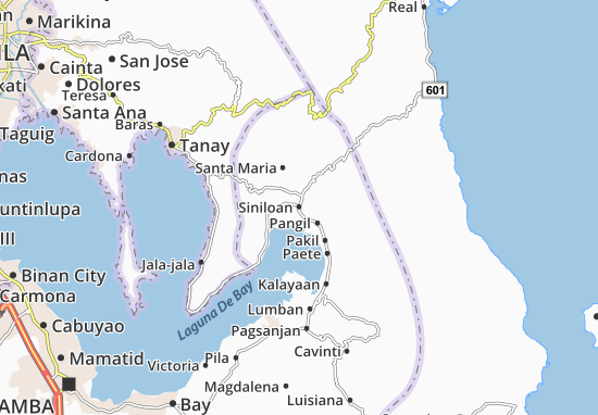 Karte Stadtplan Siniloan