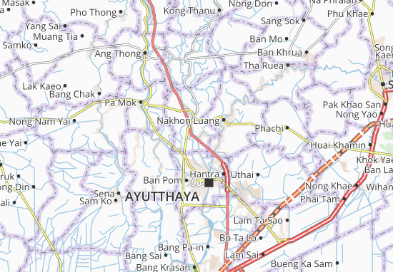 Kaart Plattegrond Bang Pahan