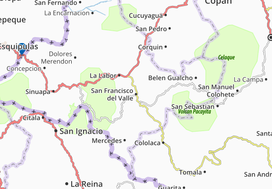 Mapa San Francisco del Valle