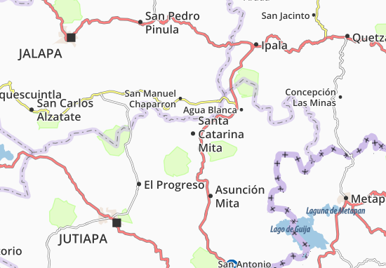 Kaart Plattegrond Santa Catarina Mita