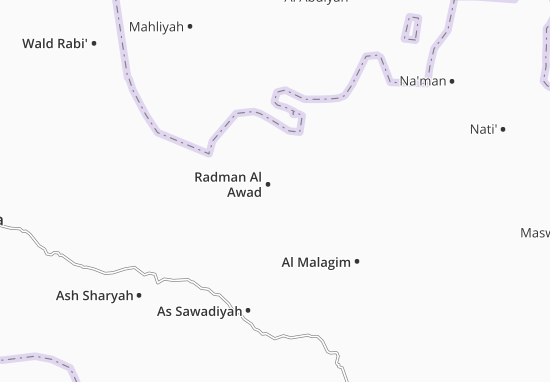 Kaart Plattegrond Radman Al Awad