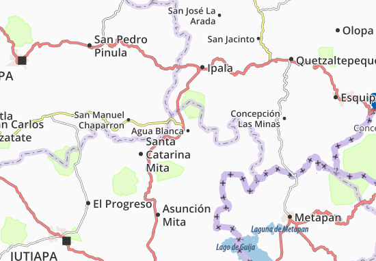Karte Stadtplan Agua Blanca
