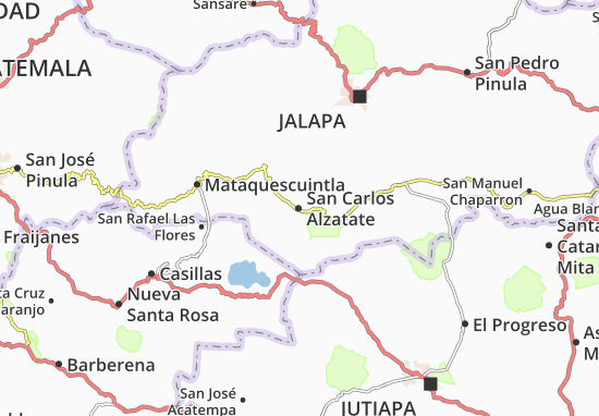 Mapa San Carlos Alzatate