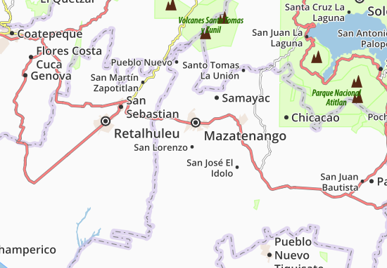 Karte Stadtplan San Gabriel