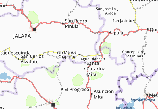Kaart Plattegrond San Manuel Chaparron