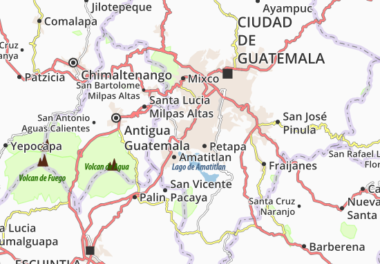 Kaart Plattegrond Villa Nueva