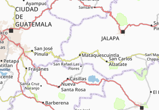 Kaart Plattegrond Mataquescuintla