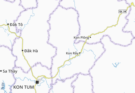 Karte Stadtplan Đắk Tơ Lung