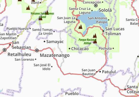 Kaart Plattegrond Chicacao