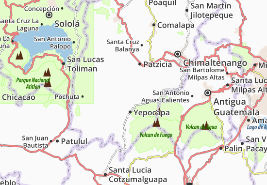 Kaart Plattegrond Acatenango